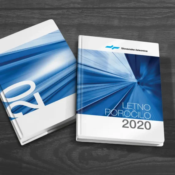 Slovenske železnice letno porocilo ovitek